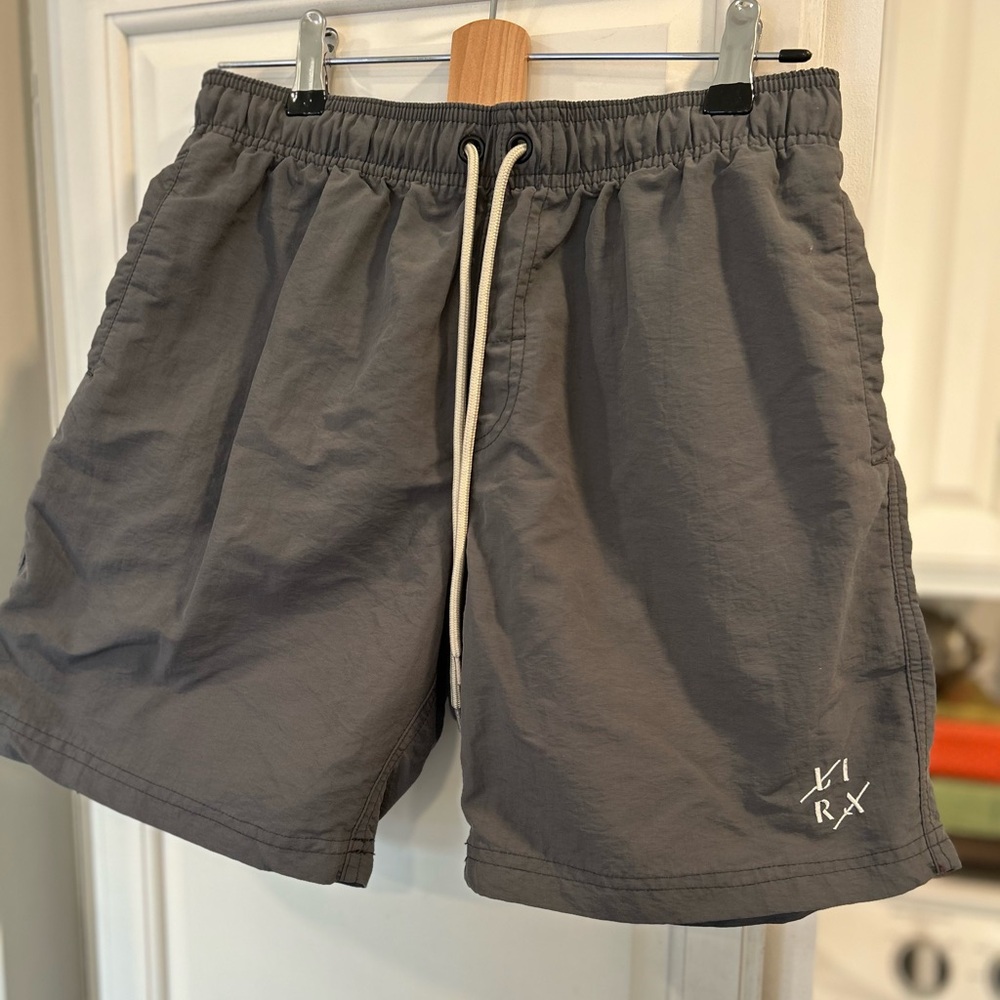 LIRA Court Mens Volley Gray Drawstring Shorts by CRTV SCTT